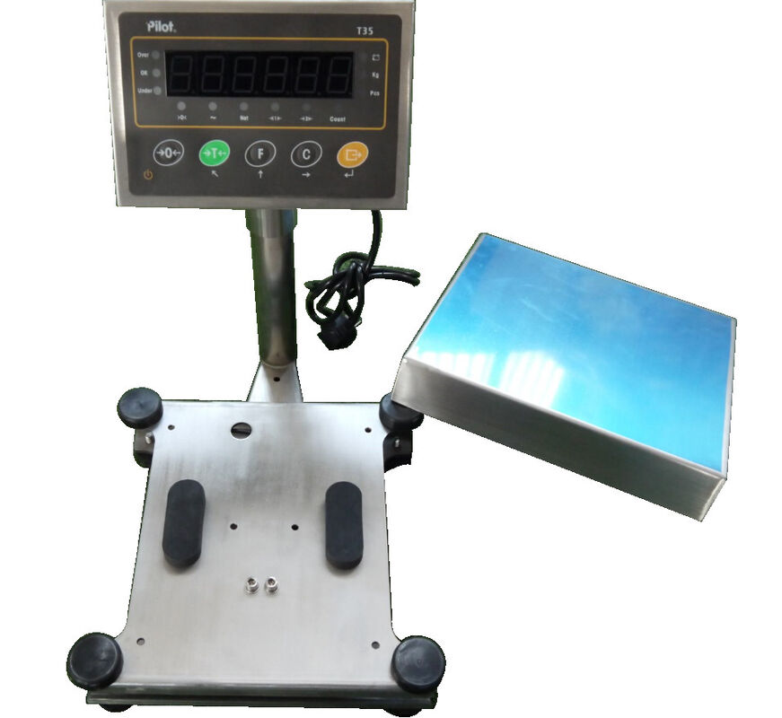 High Accuracy Stainless Steel Bench Platform Scale 150kg 10g Readability RS232 Wholesale Digital Weighing